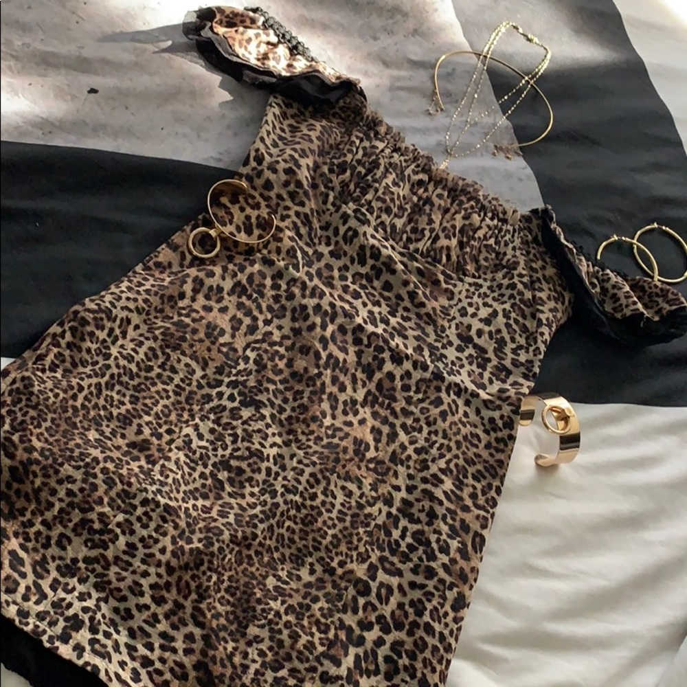 Guess Jeans leopard print dress